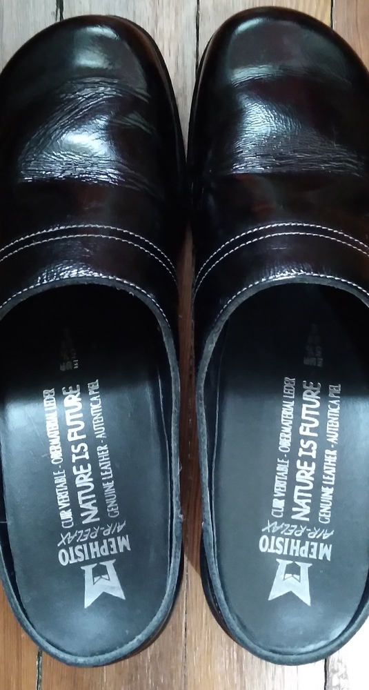 Mephisto Geike Patent Leather Clogs Original Box - 8 - Picture 5 of 7